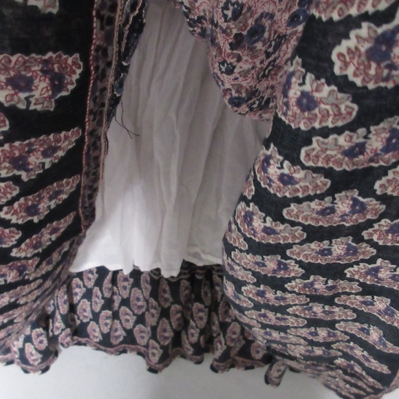 Chaps Dress XL Midi Beachy Vacation Boho‎ Comfort Flowy Smocked Adjustable Strap - Picture 4 of 12